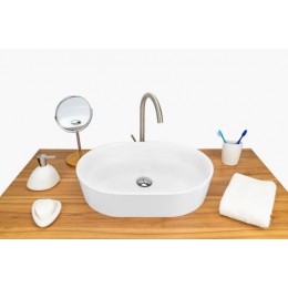 KAST Avrora Раковина на стільницю 560*400*120 мм, біла