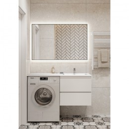 Тумба KAST ARTEMIDA 120 см під пральну машину з раковиною Della (ПРАВА)