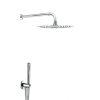 GABOLI Комплект: Верхній душ 200 мм, кронштейн, душовий набір з виходом зі стіни AD-T503/20